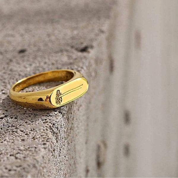 Mens sunflower ring sales