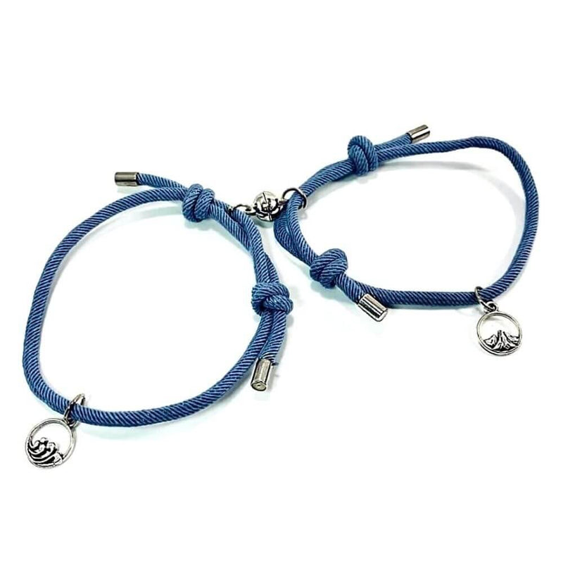 Magnetic Couple Bracelets - Set Of 2, Grey - OurCoordinates