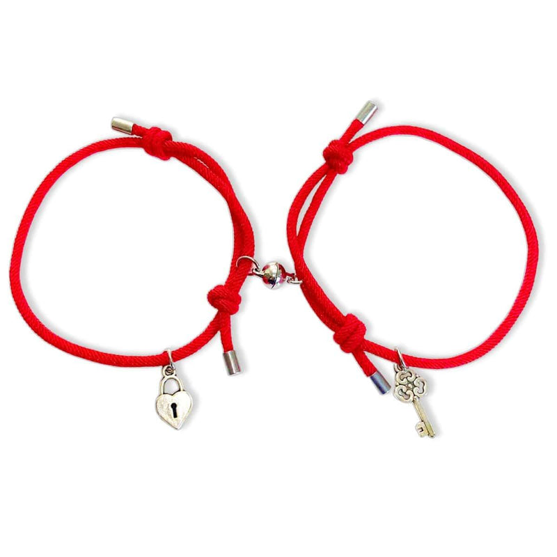 Magnetic Charm Bracelets - Set Of 2, Red - OurCoordinates