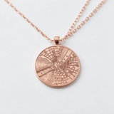 Custom Map Pendant, Silver - OurCoordinates