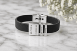 Genuine Leather Coordinate Bracelet, Black - OurCoordinates