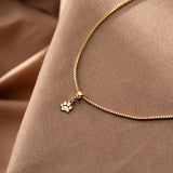 Personalized Dainty Pet Paw Necklace | Custom Paw Print Jewelry, Gold - OurCoordinates