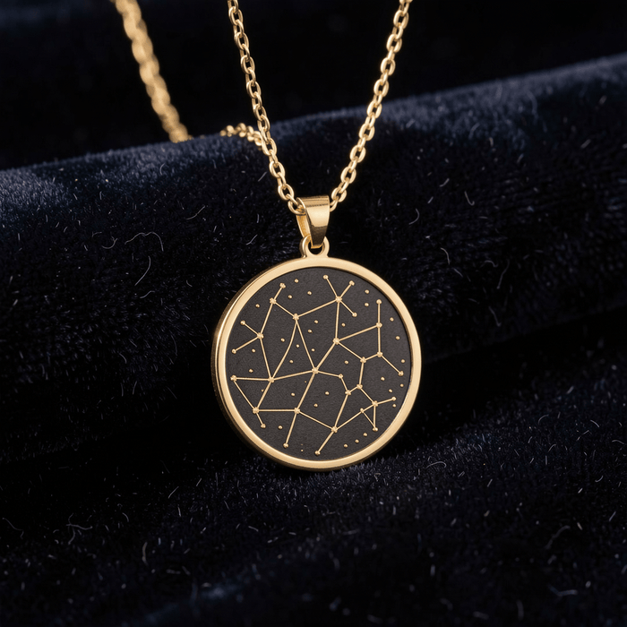 Star Map Necklace, Silver - OurCoordinates