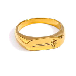 18k Gold Sunflower Ring, 6 - OurCoordinates
