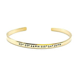 Coordinate Bracelet, Gold - OurCoordinates