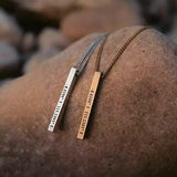 Coordinates Necklace, Rose Gold - OurCoordinates