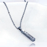 Custom Coordinates Necklace, Silver - OurCoordinates