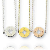 Dainty Compass Bracelet, Gold - OurCoordinates