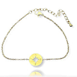 Dainty Compass Bracelet, Gold - OurCoordinates