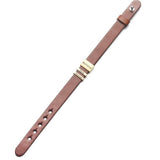 Engraved Nameplate Leather Band Bracelet, Black - OurCoordinates