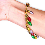 Festive Christmas Light Charm Bracelet, - OurCoordinates
