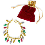 Festive Christmas Light Charm Bracelet, - OurCoordinates