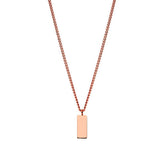 Flat Bar Coordinates Choker Style Necklace, Rosegold - OurCoordinates
