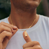 Flat Bar Coordinates Choker Style Necklace, Gold - OurCoordinates