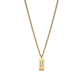 Flat Bar Coordinates Choker Style Necklace, Gold - OurCoordinates