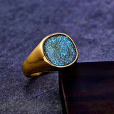Galaxy Signet Ring, Gold - OurCoordinates
