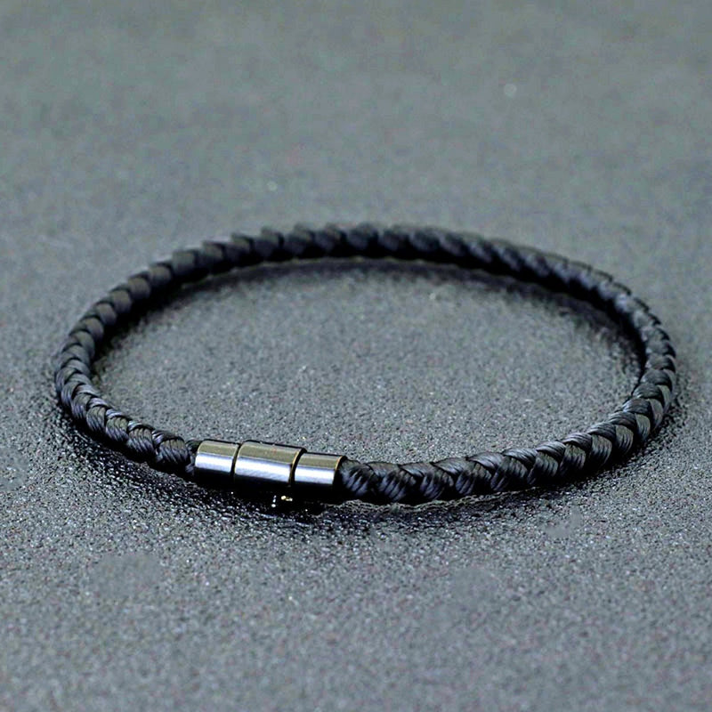 Grade A Keel Rope Bracelet For Men, Black - OurCoordinates