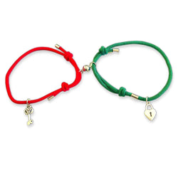 Magnetic Charm Bracelets - Set Of 2, Red / Green - OurCoordinates