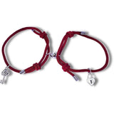 Magnetic Charm Bracelets - Set Of 2, Burgundy - OurCoordinates