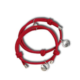 Magnetic Couple Bracelets - Set Of Two, Burgundy - OurCoordinates