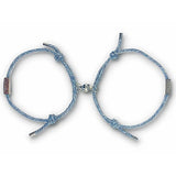 Magnetic Couple Bracelets - Set Of Two, Silver - OurCoordinates