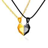 Magnetic Couple Necklace - Set Of 2, Gold / Black - OurCoordinates