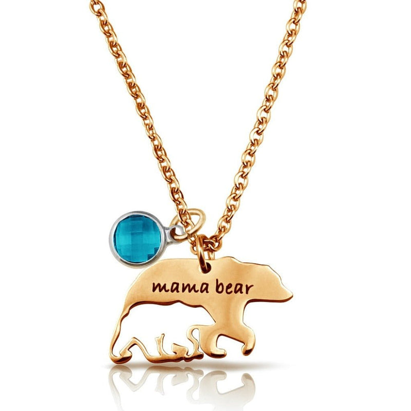 Pave Silo Mama Bear Necklace – The Golden Bear