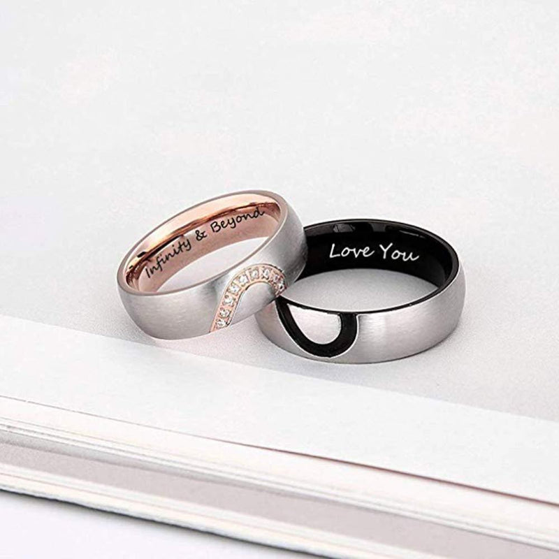 Personalized His & Hers Rings For Couples, 10 - OurCoordinates