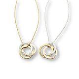 Personalized Interlocking Circle Necklace, Gold - OurCoordinates