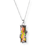 Rainbow Crystal Tree Of Life Pendant Necklace, - OurCoordinates