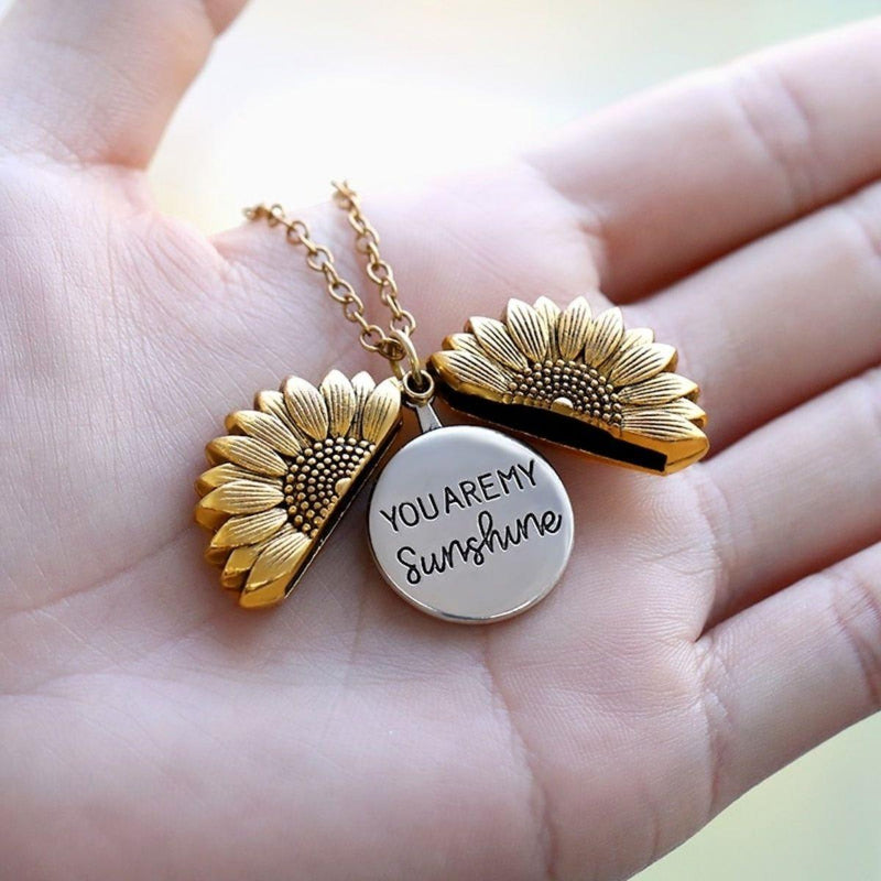 "You Are My Sunshine" Necklace, Gold Plated - OurCoordinates